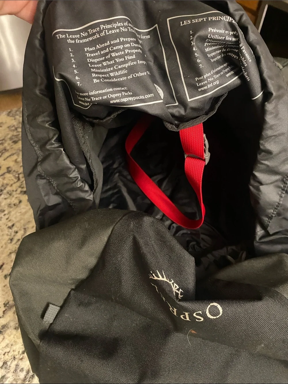OSPREY  Rook 50 Backpack (black in color)
